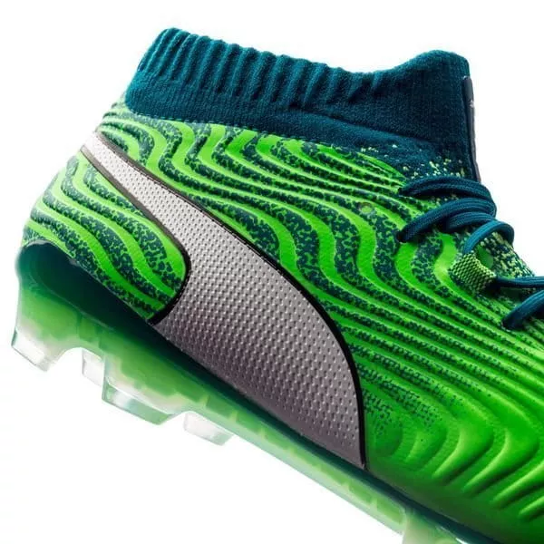 Football shoes Puma ONE 18.1 Syn FG Green Gecko- Wh