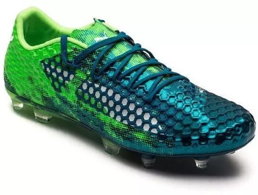 Botas de fútbol Puma FUTURE 18.1 NETFIT Low FG AG Deep Lagoon