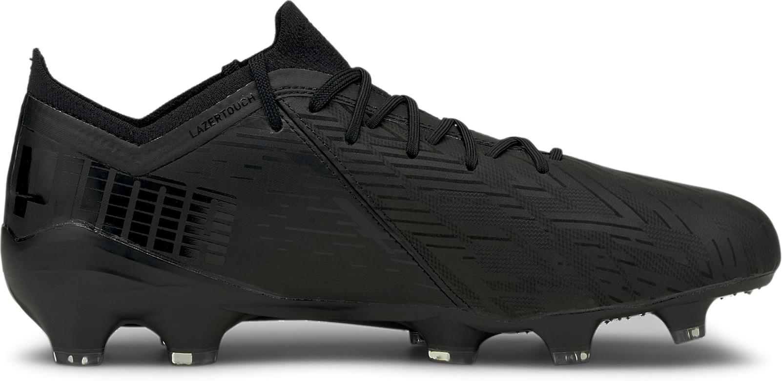 Puma Ultra 1.2 Lazertouch FG/AG - Black/Silver - Firm Ground - Mens Soccer  Cleats