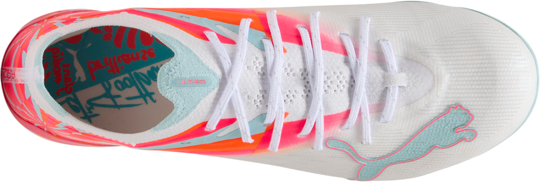 Puma Ultra Nitro 7 Ultimate Brilliance Firm Ground 'White Ultra Orange Pink Alert Light Aqua' (Women's) — foto 4