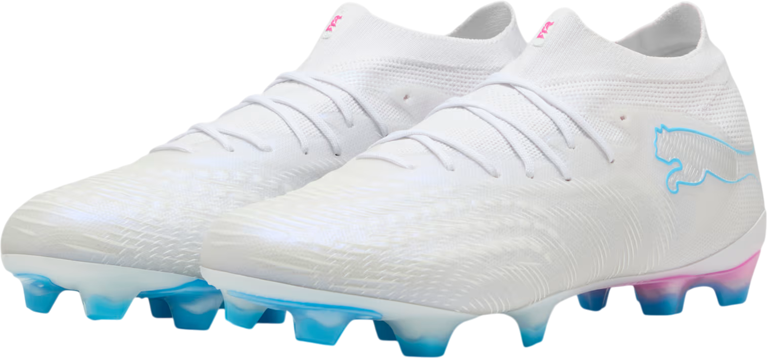 Puma Future 9 Ultimate White Firm Ground 'White Luminous Blue Luminous Pink' — foto 6