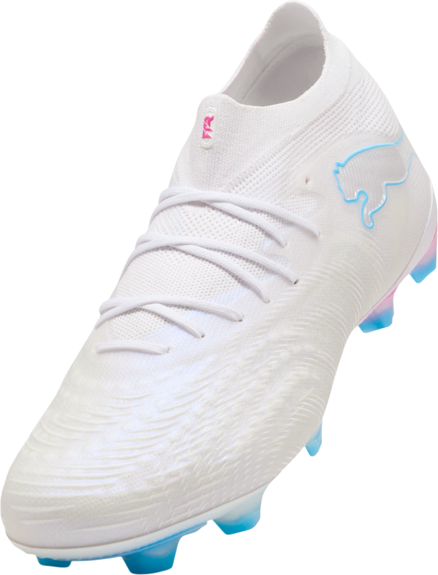 Puma Future 9 Ultimate White Firm Ground 'White Luminous Blue Luminous Pink' — foto 3