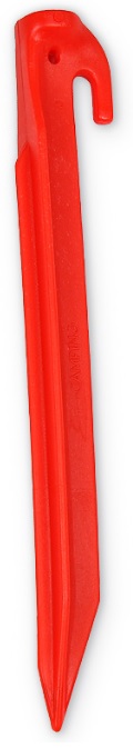 Crampoane Funtec PLASTIC HERRING, 20 CM LONG, COLOUR: RED