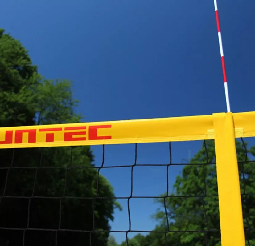 Мрежа Funtec PRO NETZ PLUS, 8.5 M, FOR PERMANENT BEACH VOLLEYBALL NET SYSTEMS, WITH EXTRA STRONG SIDE PANELS