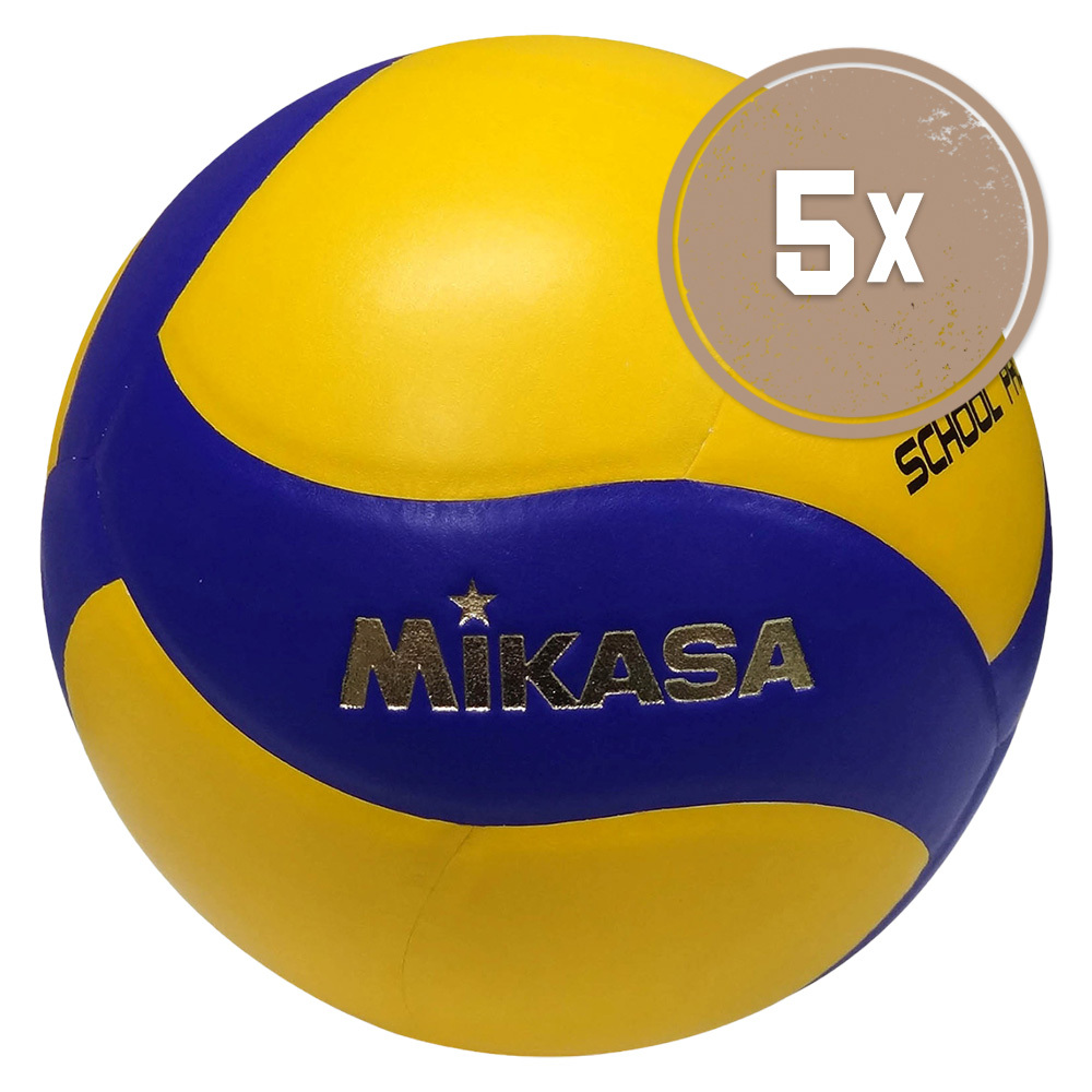 Set 5 volejbalových míčů Mikasa V333W School Pro