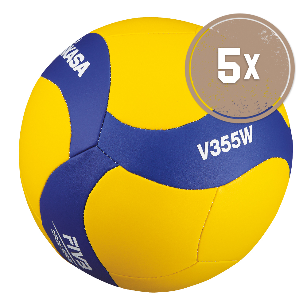 Set 5 volejbalových míčů Mikasa V355W