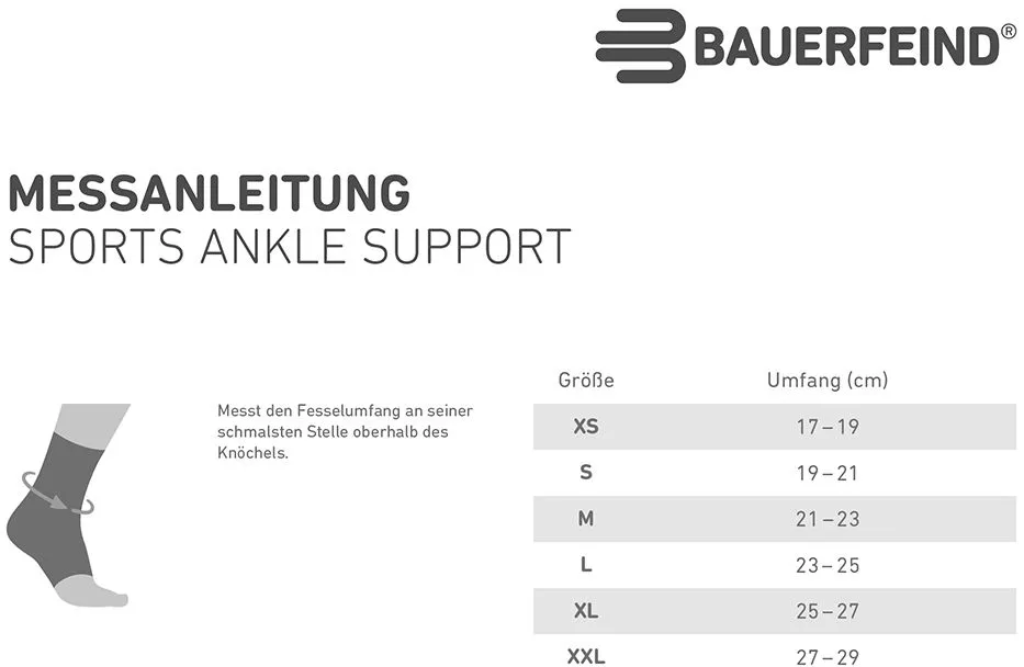 Ankelbandage Bauerfeind SPORTS ANKLE SUPPORT (LINKS)