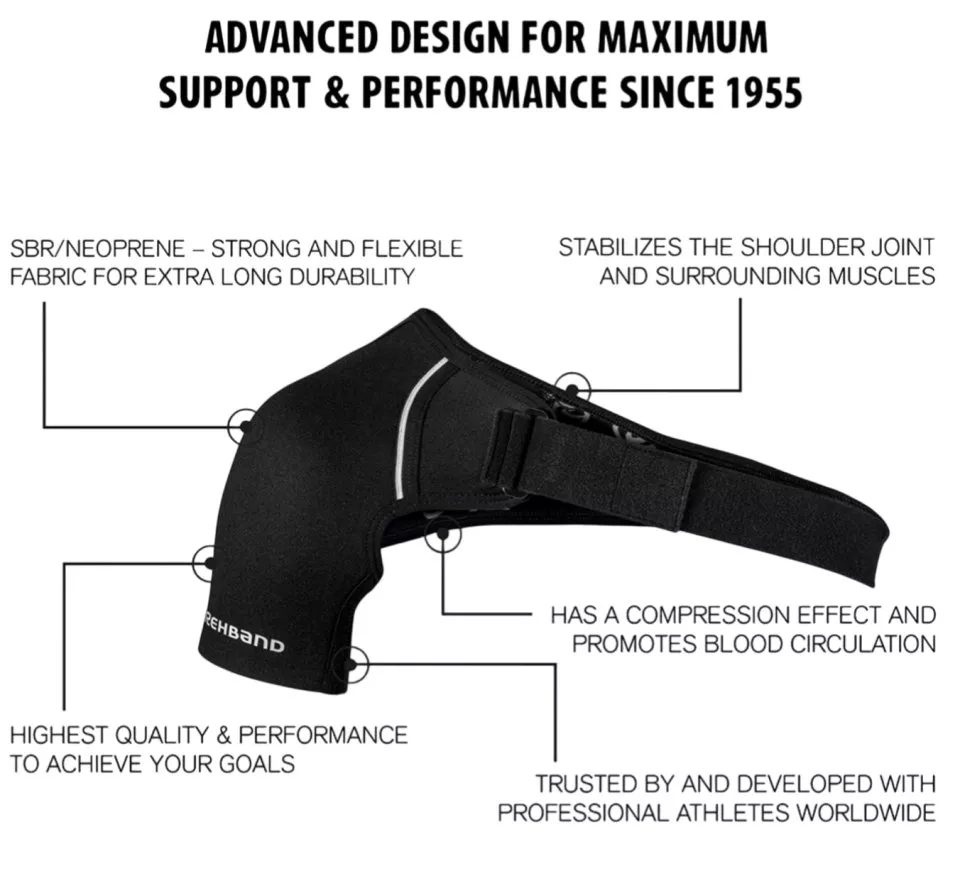Rehband QD Shoulder Support Right Bandage Vállvédő