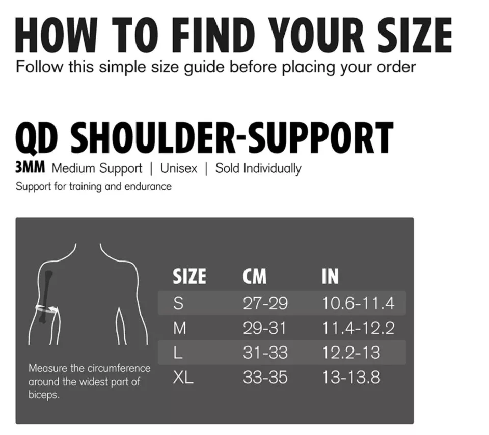 Rehband QD Shoulder Support Right Bandage Vállvédő