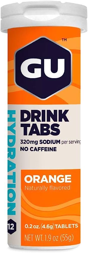 Šumivé tablety GU Hydration Drink Tabs 54g Pomeranč