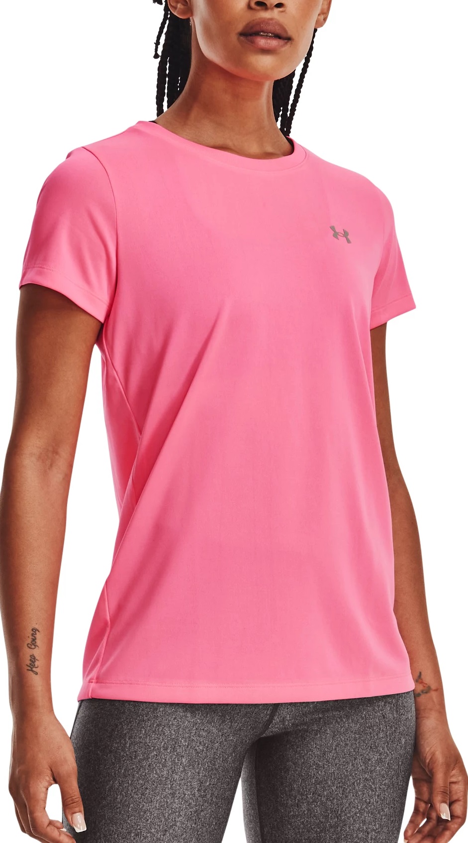 Camiseta Under Armour Tech SSC - Solid-PNK