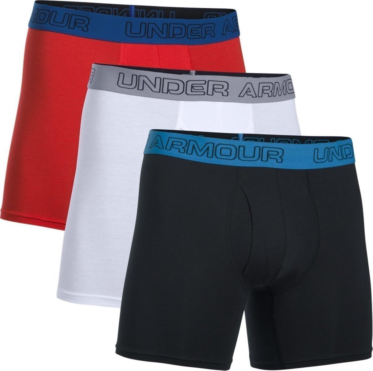 Boxerky Under Armour Cotton Stretch 6'' 3 Pack