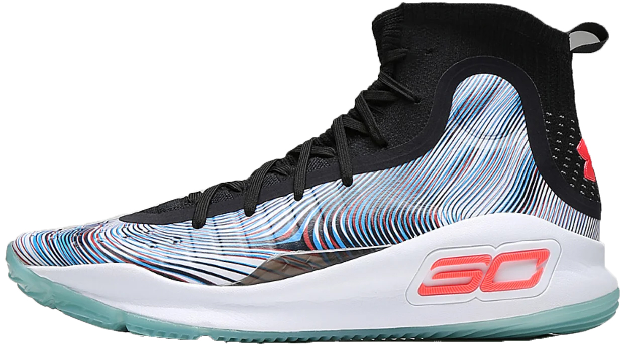 Chaussures Under Armour CURRY 4 RETRO-BLK