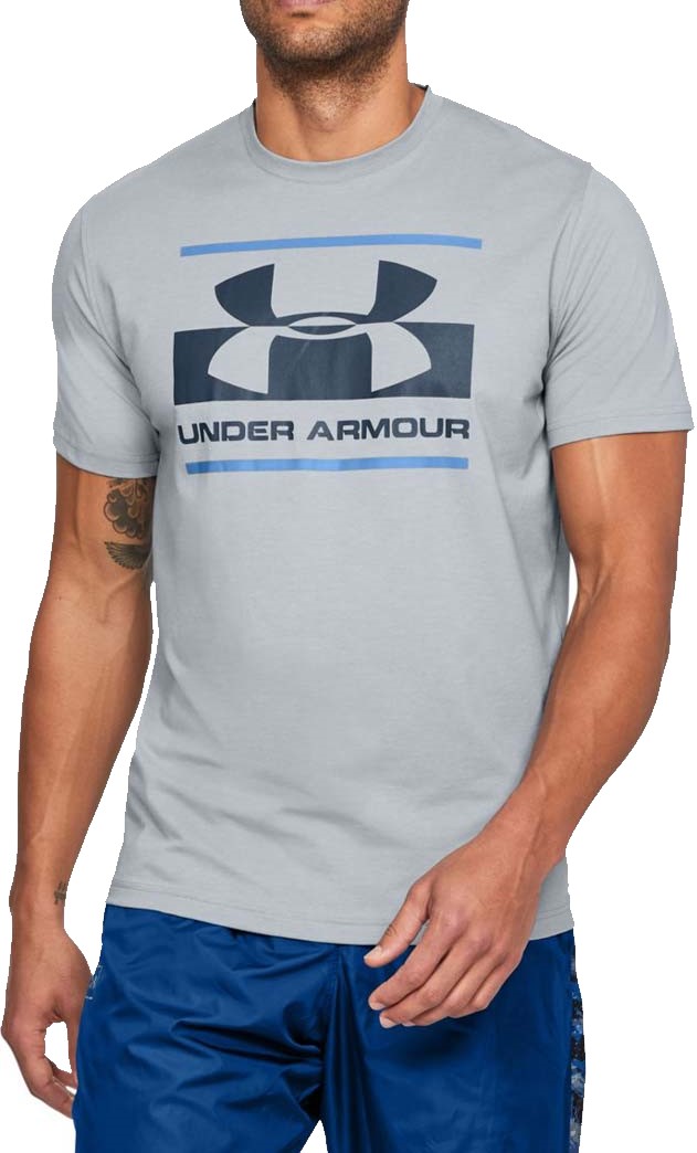 T-shirt Under Armour Blocked Sportstyle Logo-GRY
