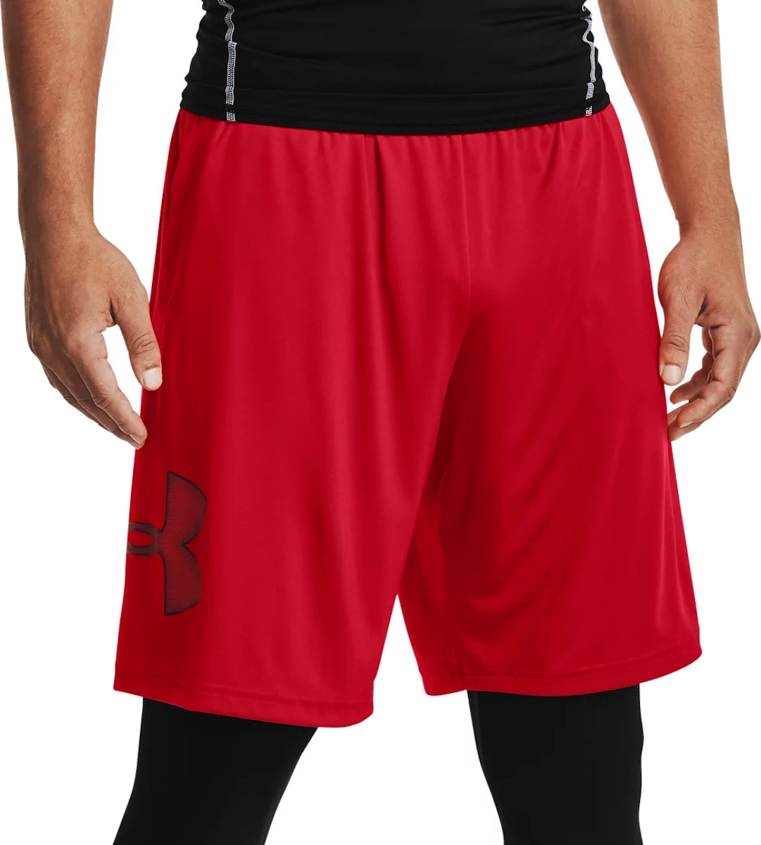 black and red under armour shorts