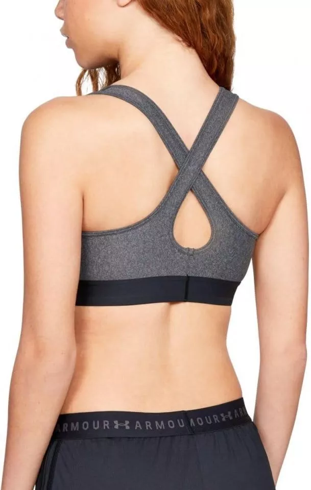 Under Armour Mid Crossback Heather Womens Sports Bra