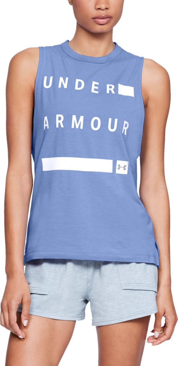 Tielko Under Armour Graphic Muscle Tank Linear Wordmark