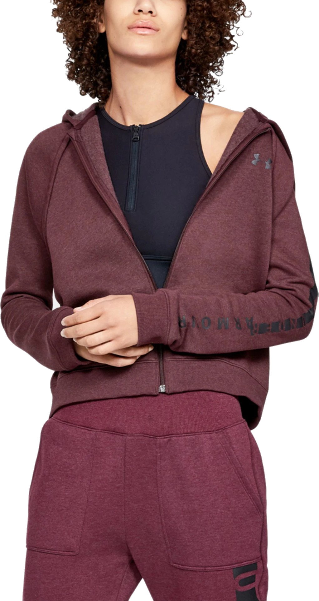 Under Armour RIVAL FLEECE FZ HOODIE Kapucnis melegítő felsők