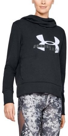 under armour cotton fleece logo hoodie