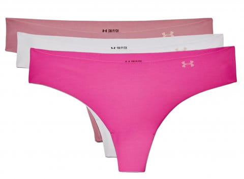 Under Armour Women's Pure Stretch Thong 3 Pack, Astro Pink, X