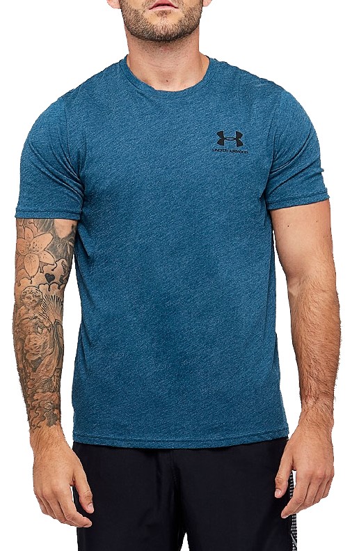 Tričko Under Armour SPORTSTYLE LEFT CHEST SS-BLU