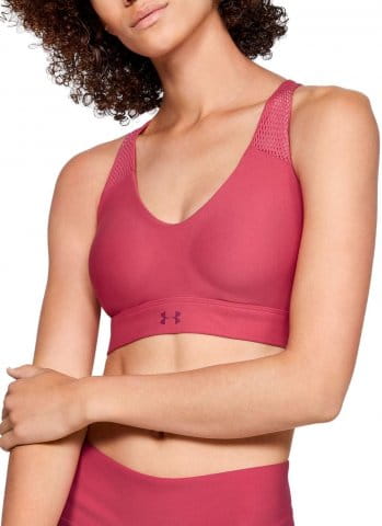 UA Vanish Mid Mesh Bra-PNK