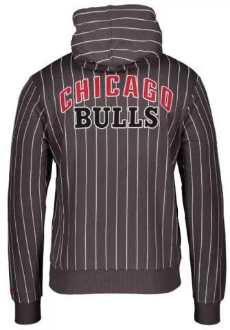 New Era Pinstripe Chicago Bulls Hoody Grau FGRH Kapucnis melegítő felsők