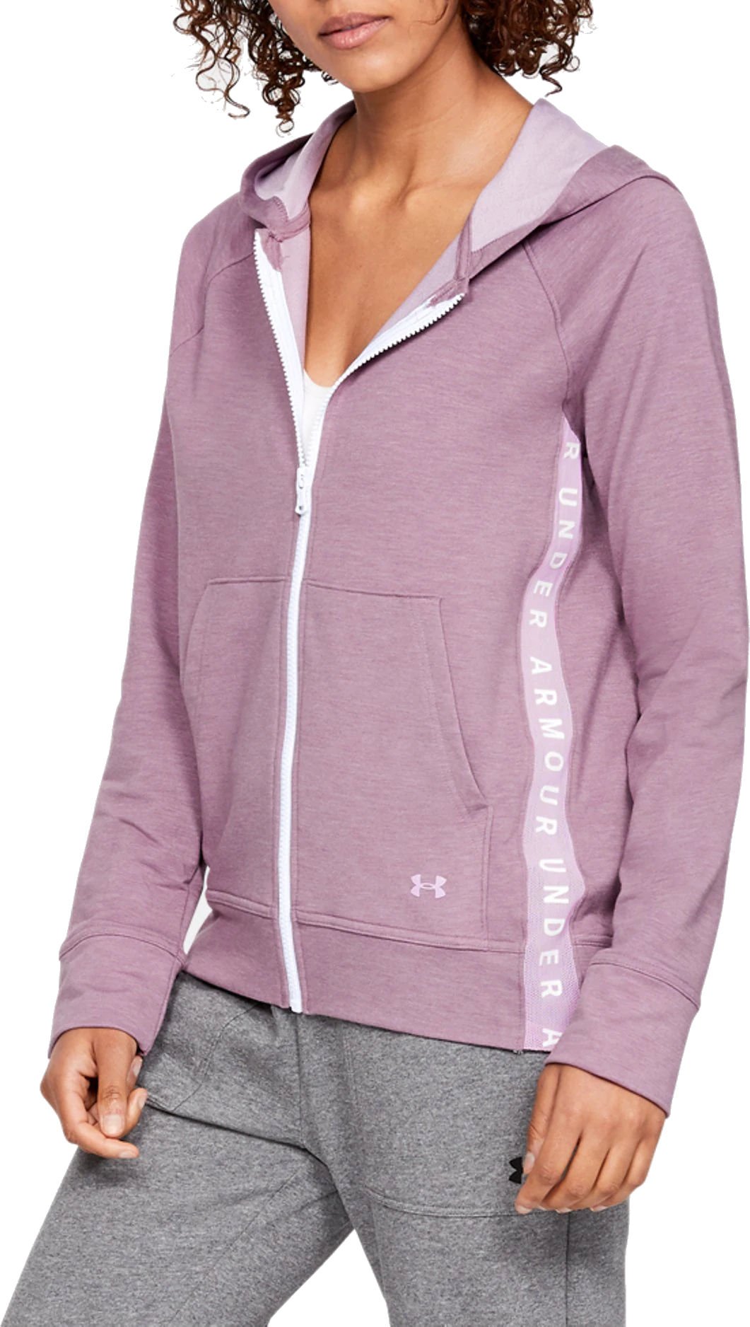 Hanorac cu gluga Under Armour Featherweight Fleece FZ