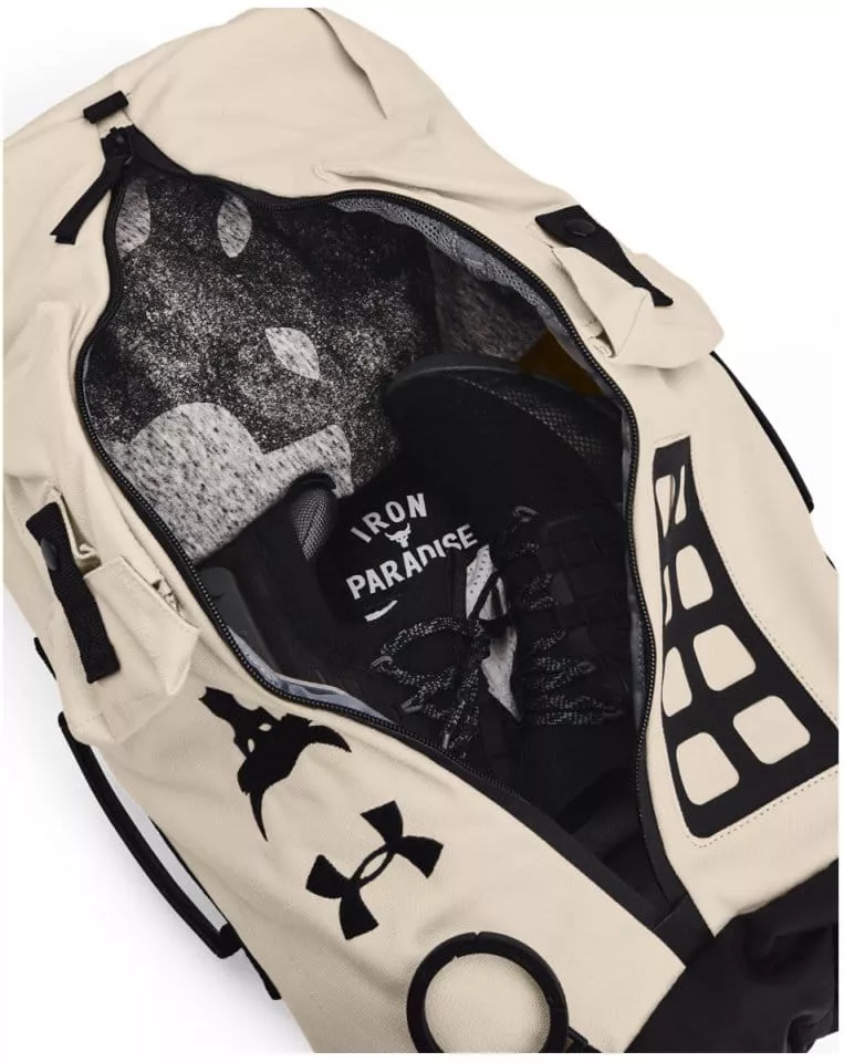 Backpack Under Armour UA Project Rock 60 Gym Bag-WHT