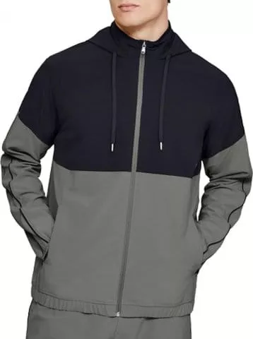 Sweatshirt med huva Under Armour Athlete Recovery Woven Warm Up Top