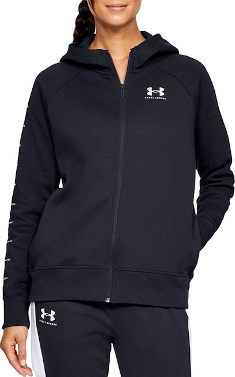 Hooded sweatshirt Under Armour RIVAL FLEECE SPORTSTYLE LC SLEEVE GRAPHIC FZ