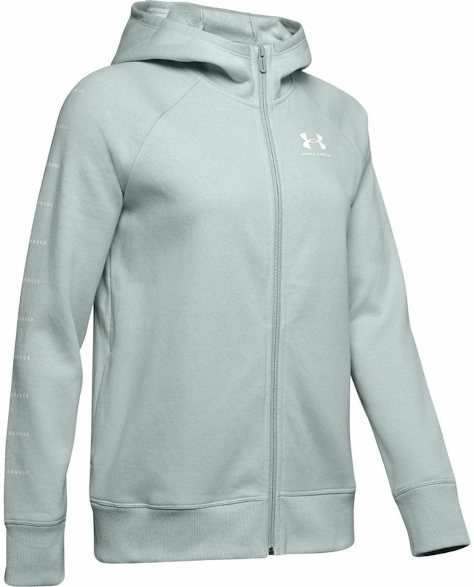 Hoodie Under Armour RIVAL FLEECE SPORTSTYLE LC SLEEVE GRAPHIC FZ