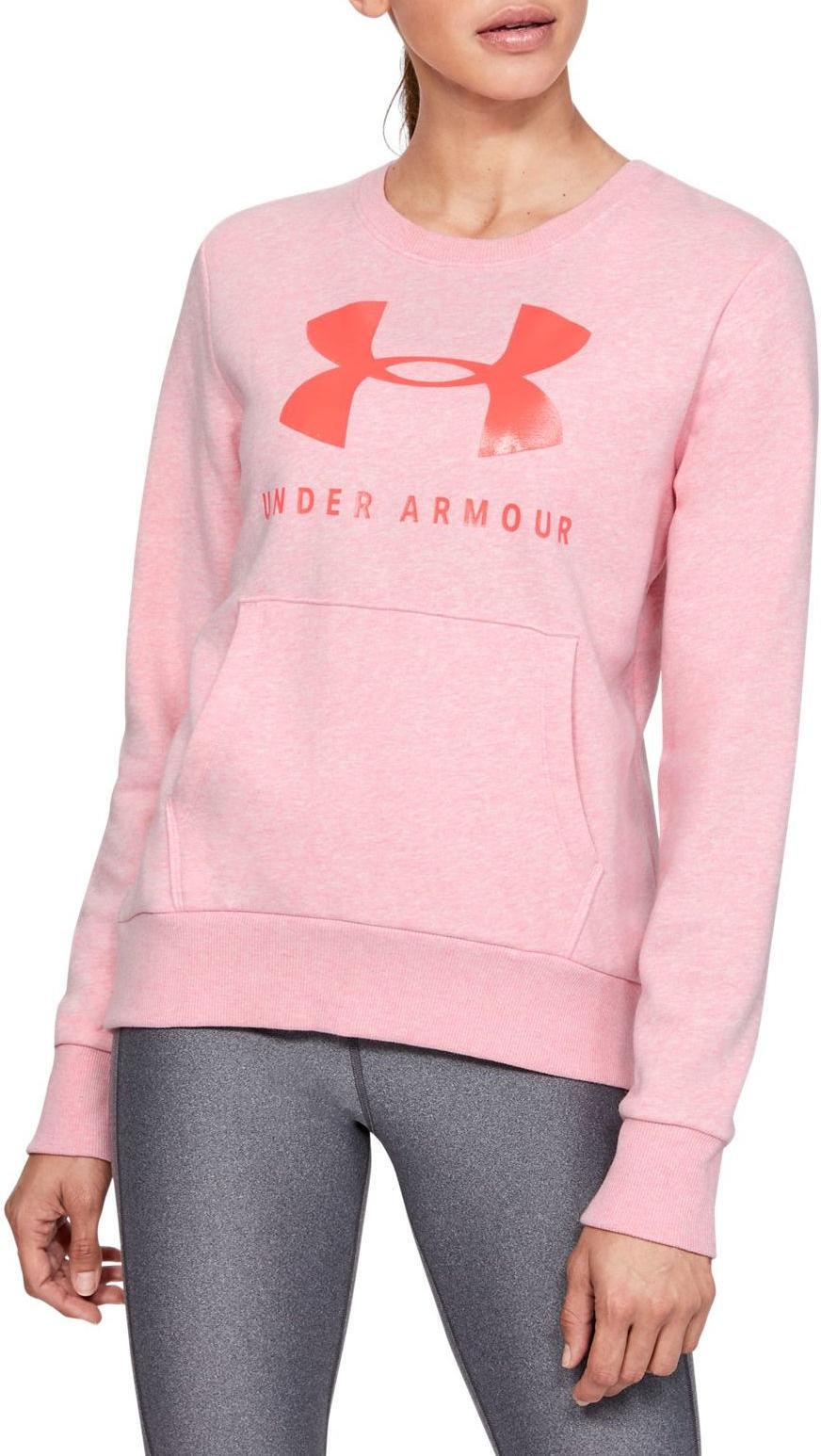 pink under armour sweatshirt