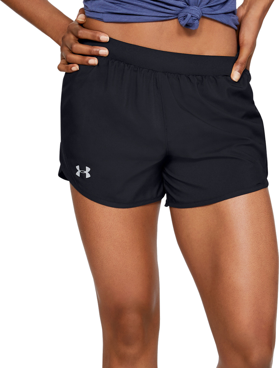 NWT women's Under Armour Coral White Active Workout Running Shorts Medium Fly-By