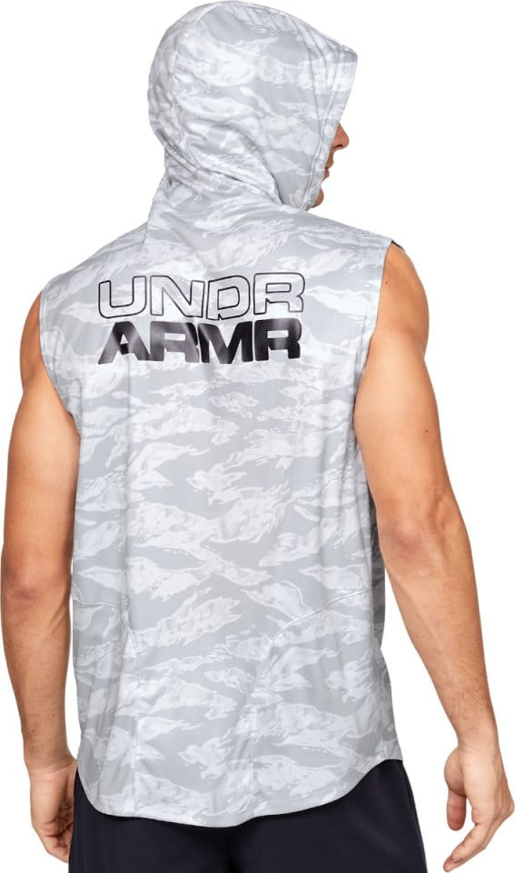 under armour men's baseline sleeveless hoodie