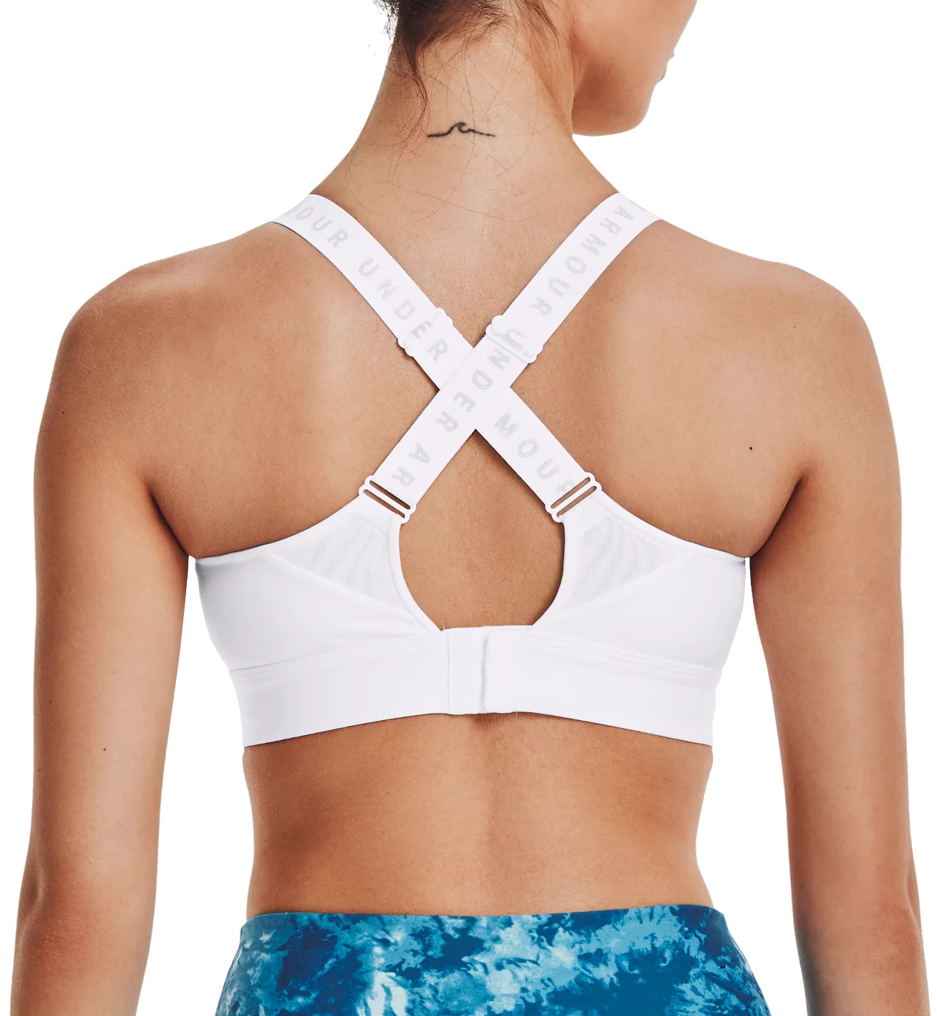Womens sports bra with support Under Armour INFINITY HIGH BRA W white
