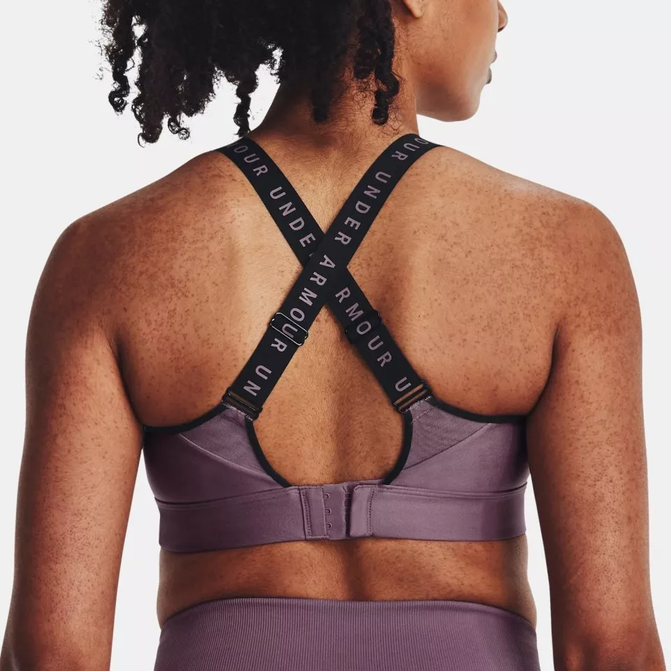 Under Armour, Infinity High Zip Bra - Black/White