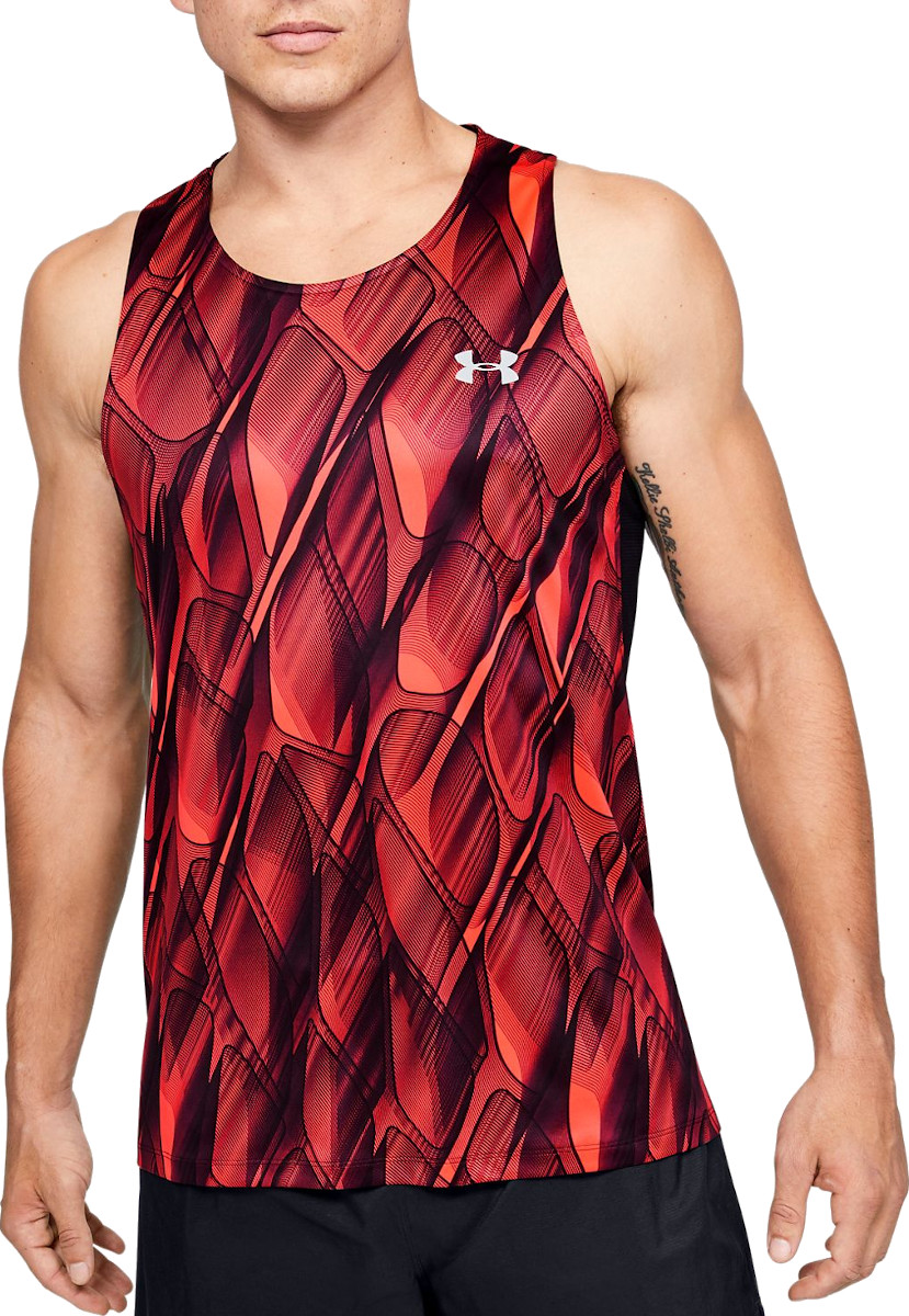 Tank top Under Armour M UA Qualifier ISO-CHILL Printed Singlet