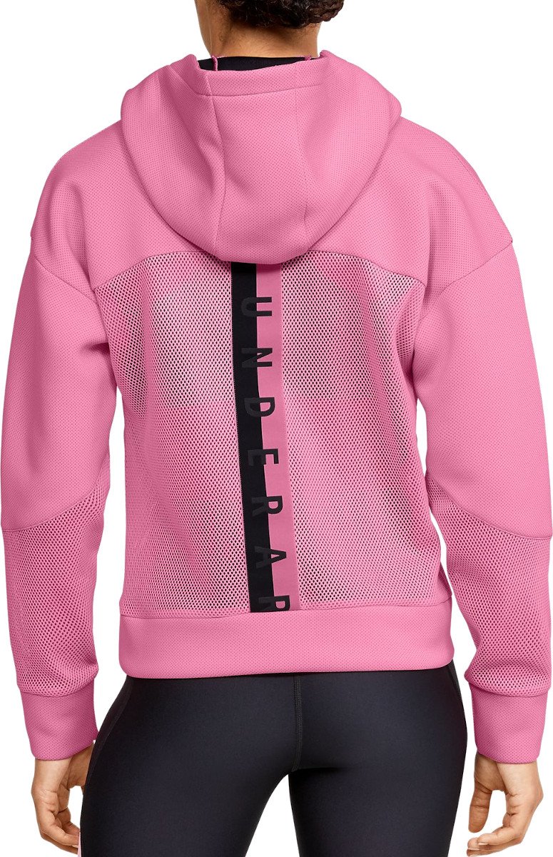 pink under armor hoodie