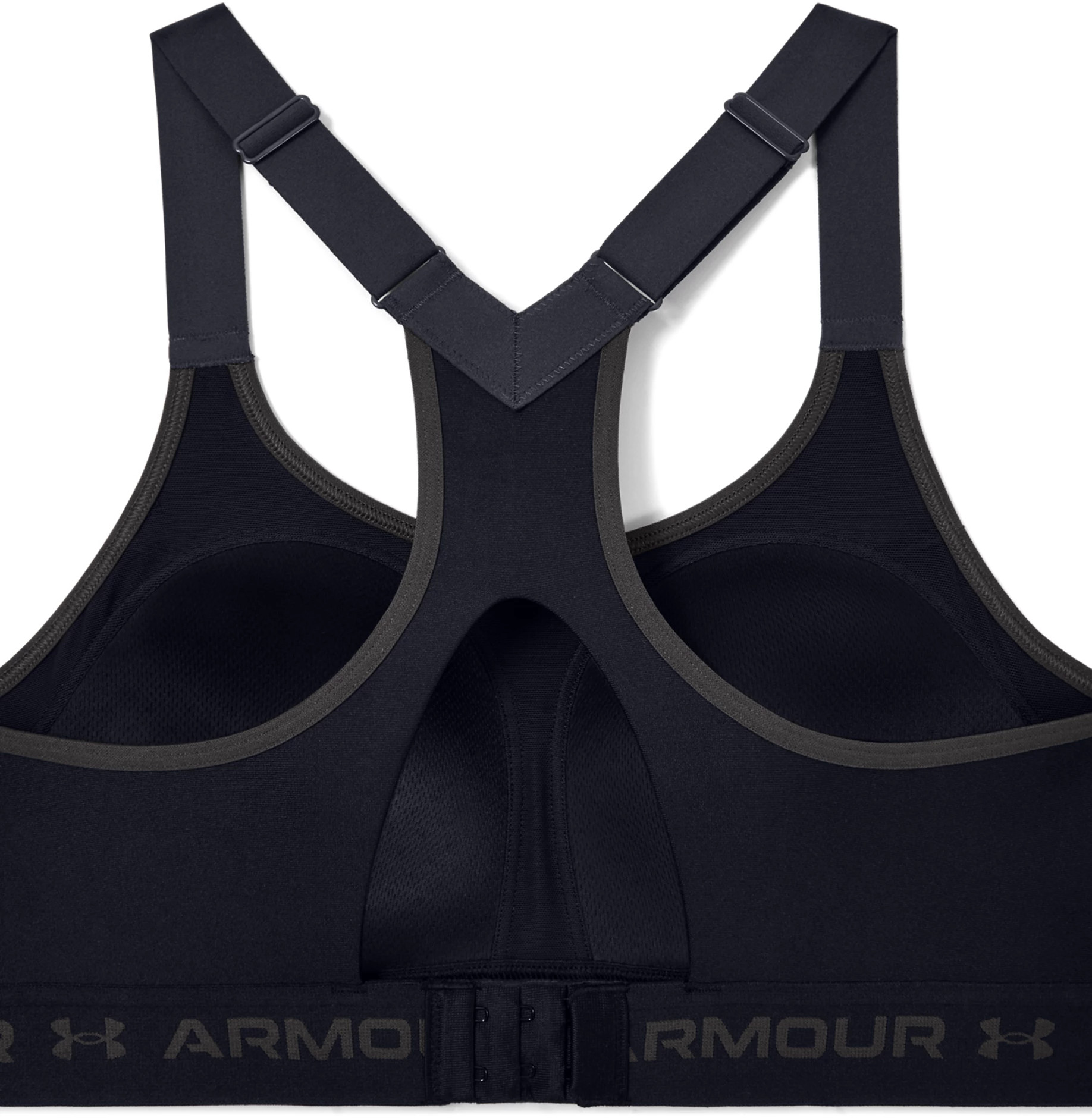 Buy Under Armour Wordmark Strappy Silhouette Sports Bra Black in