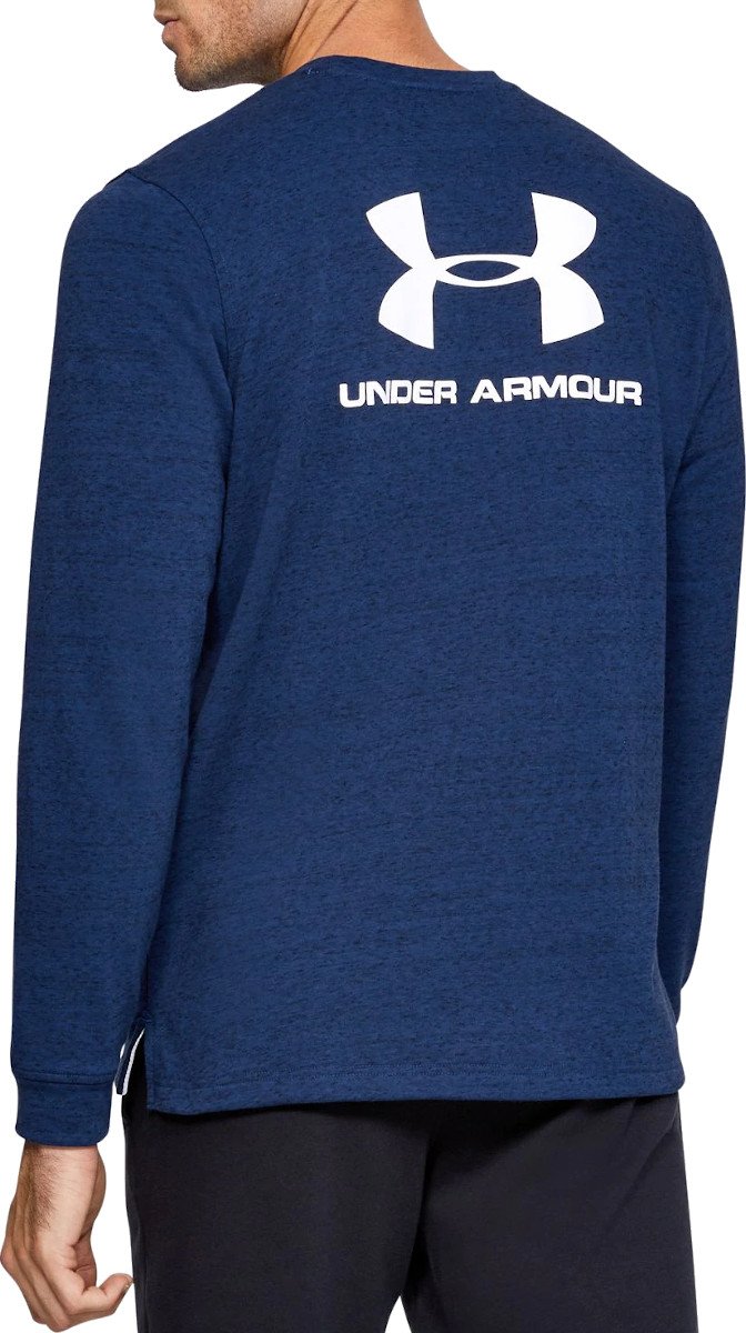 Under Armour Sportstyle Terry Logo Crew Long Sleeve Shirt Pullover1355629-449 