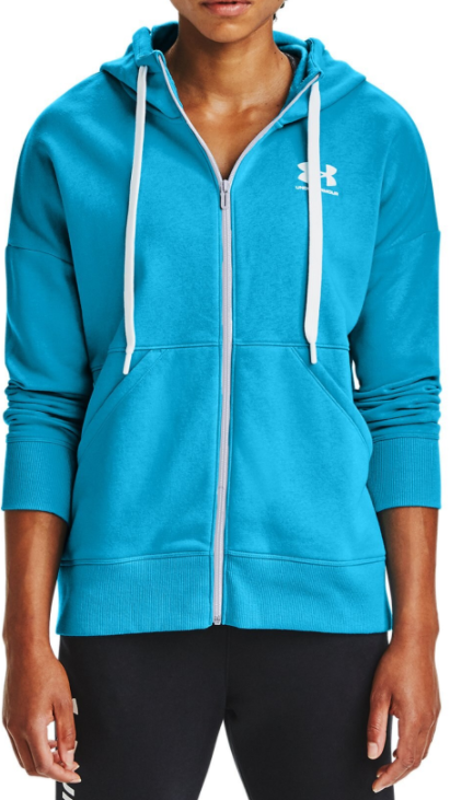 Mikina s kapucňou Under Armour Rival Fleece FZ Hoodie-BLU