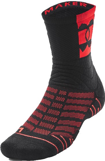 Calcetines Under Armour UA Playmaker Mid-Crew-BLK