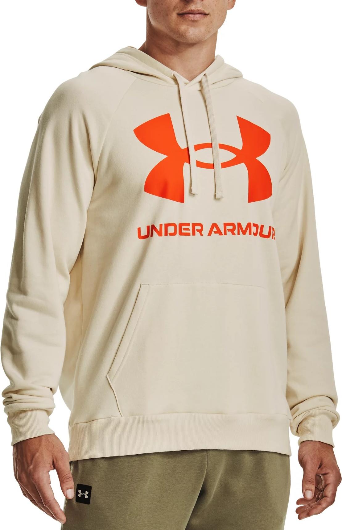 Under Armour UA Rival Fleece Big Logo HD-BRN Kapucnis melegítő felsők