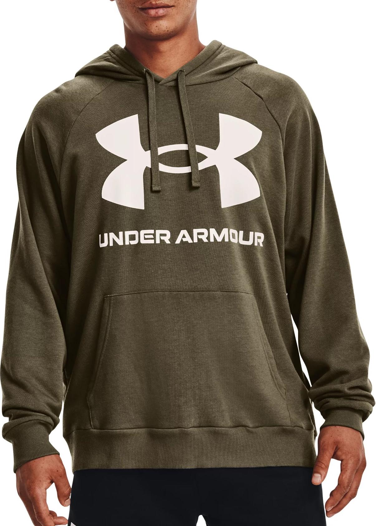 Hoodie Under Armour UA Rival Fleece Big Logo HD-GRN