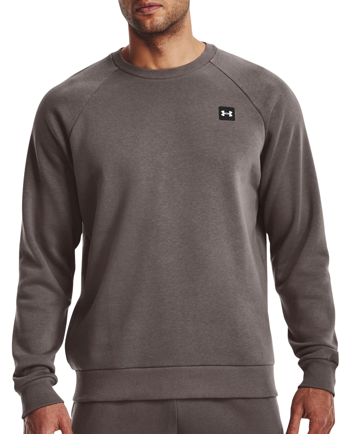 Sudadera con cuello redondo de tejido Fleece UA Rival para hombre