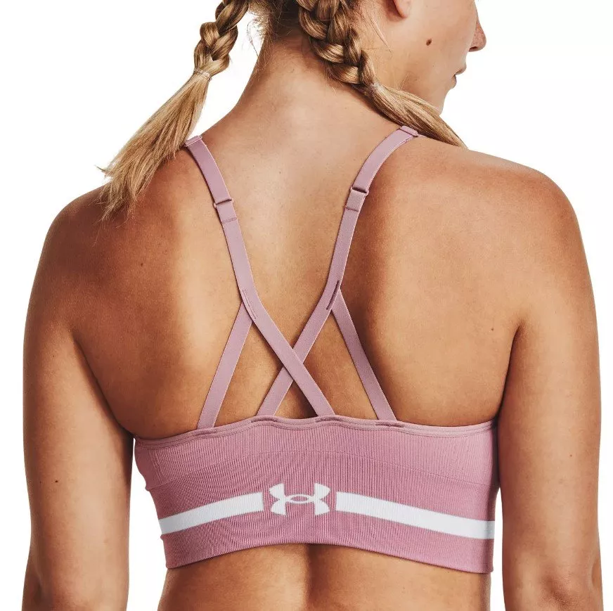 Bustiera Under Armour UA Seamless Low Long Bra-PNK