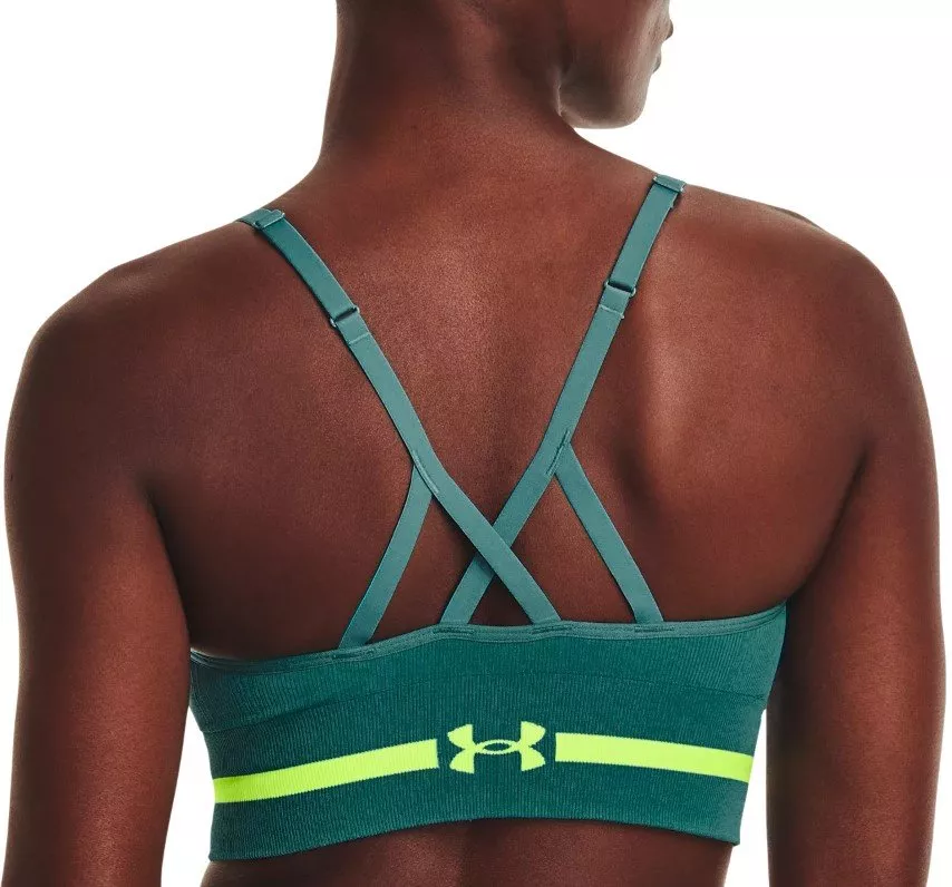 Under Armour UA Seamless Low Long Bra-GRN Melltartó