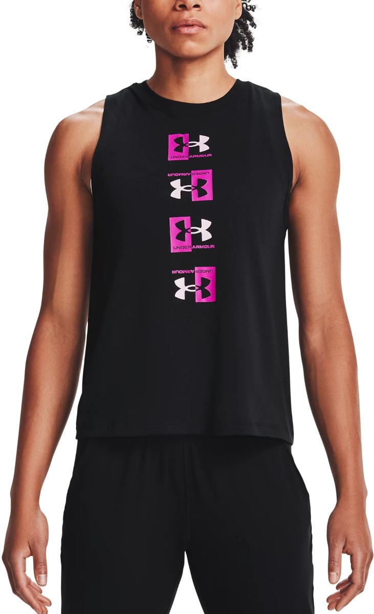 Tank top Under Armour Live UA Repeat Muscle Tank-BLK