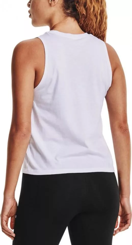 Tank top Under Armour Live UA Repeat Muscle Tank-WHT